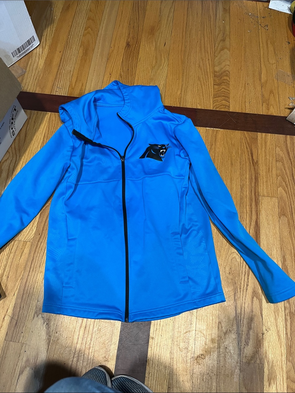 Blue  Full-Zip Hooded Jacket